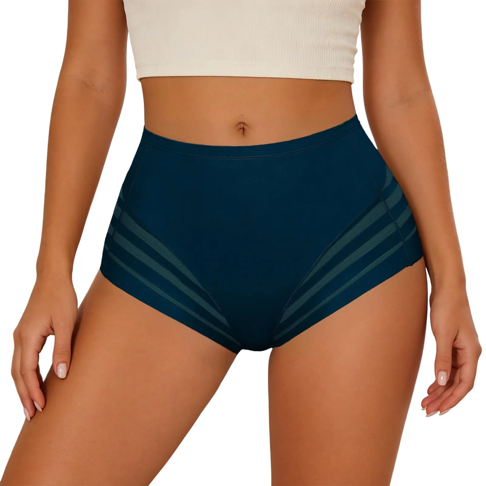 Generico Mutandine Modellanti da Donna con Controllo della Pancia Mutandine Modellanti Sexy da Donna a Vita Media Slip Invisibili - immagine 1