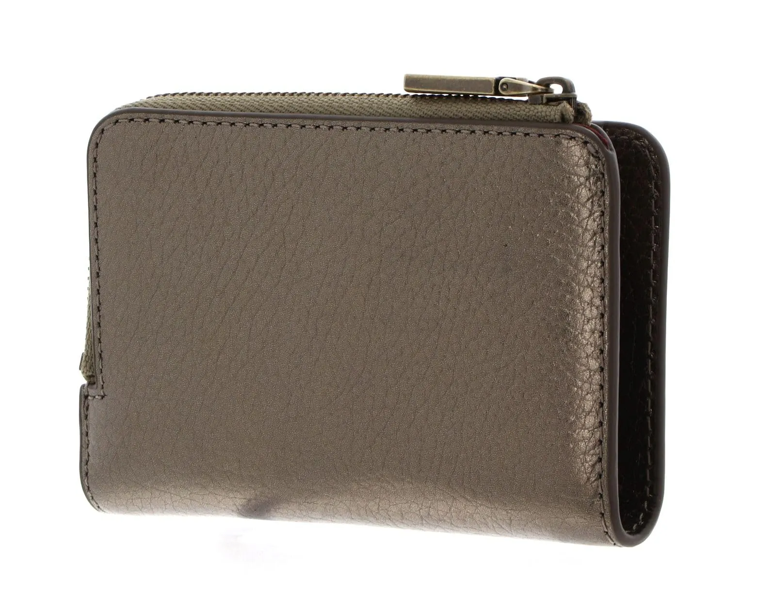 Coccinelle Pelle portafoglio Metallic Soft Wallet Antique Brass bronzo - immagine 4