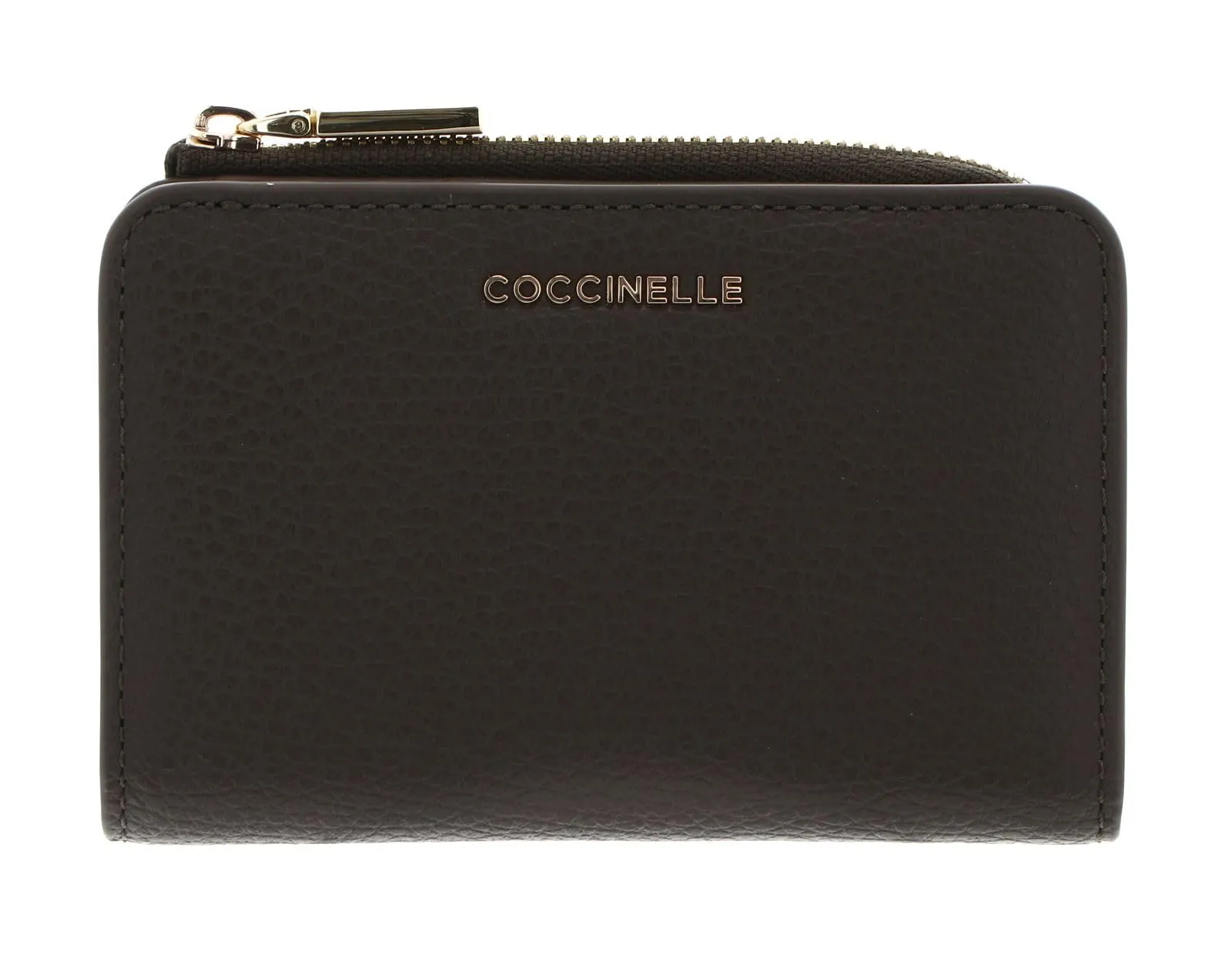 Coccinelle Pelle portafoglio Metallic Soft Wallet Fango verde scuro - immagine 3