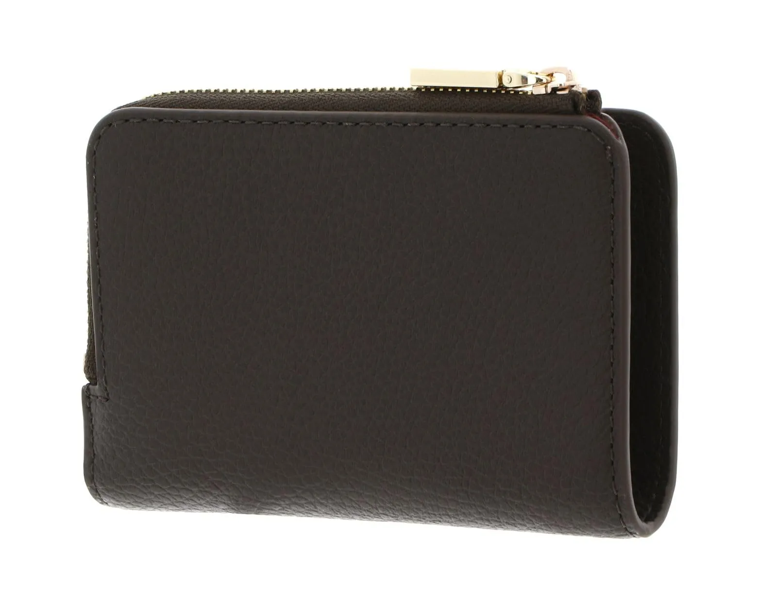 Coccinelle Pelle portafoglio Metallic Soft Wallet Fango verde scuro - immagine 4