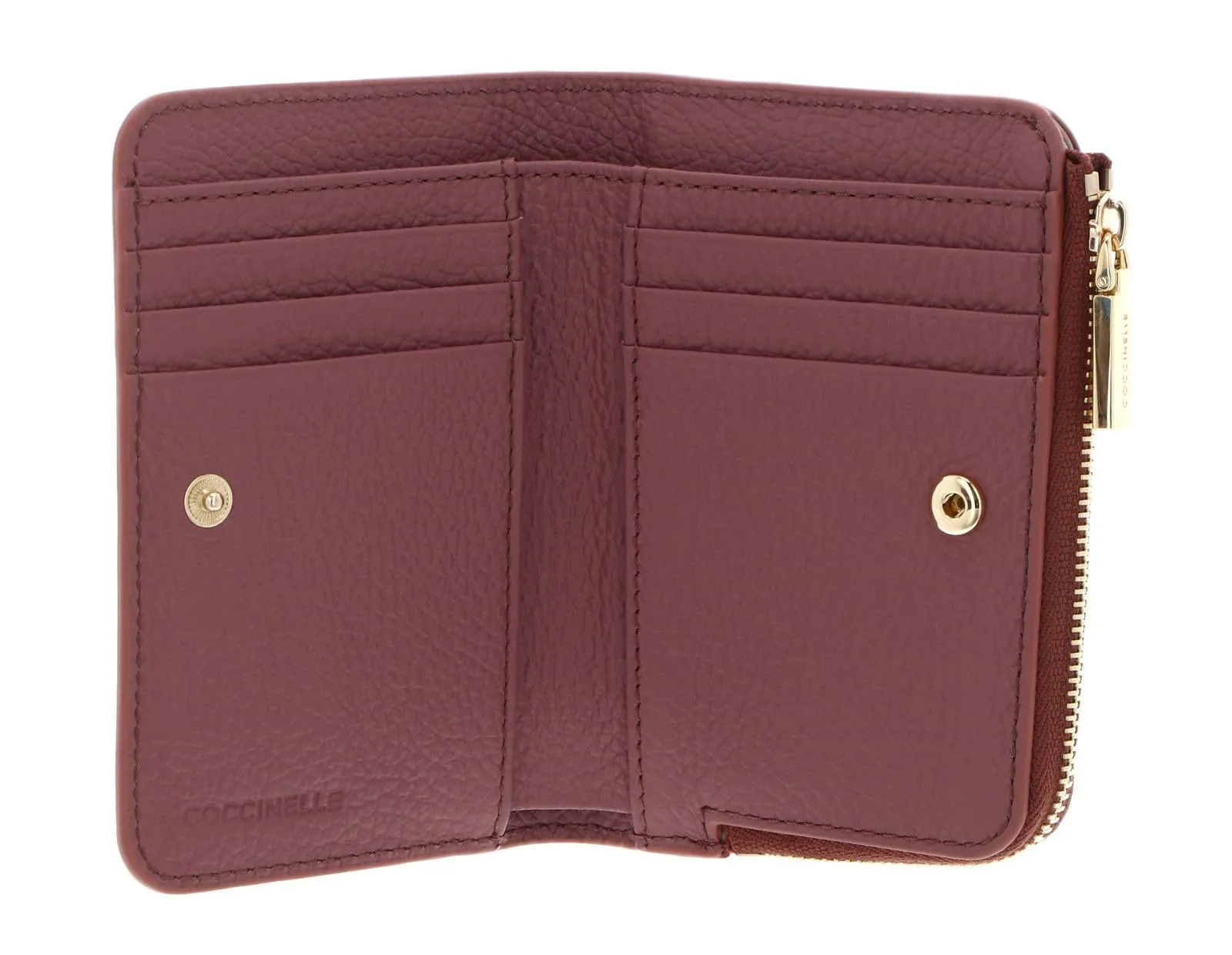 Coccinelle Pelle portafoglio Metallic Soft Wallet Winter Rose rosa antico - immagine 2