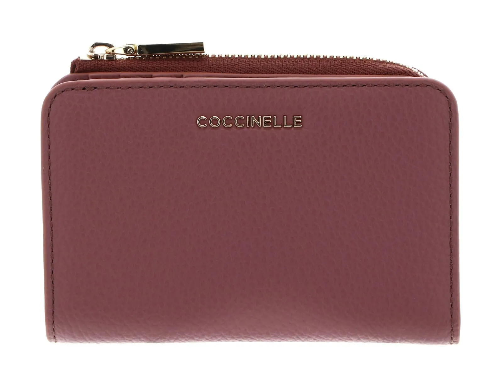 Coccinelle Pelle portafoglio Metallic Soft Wallet Winter Rose rosa antico - immagine 3