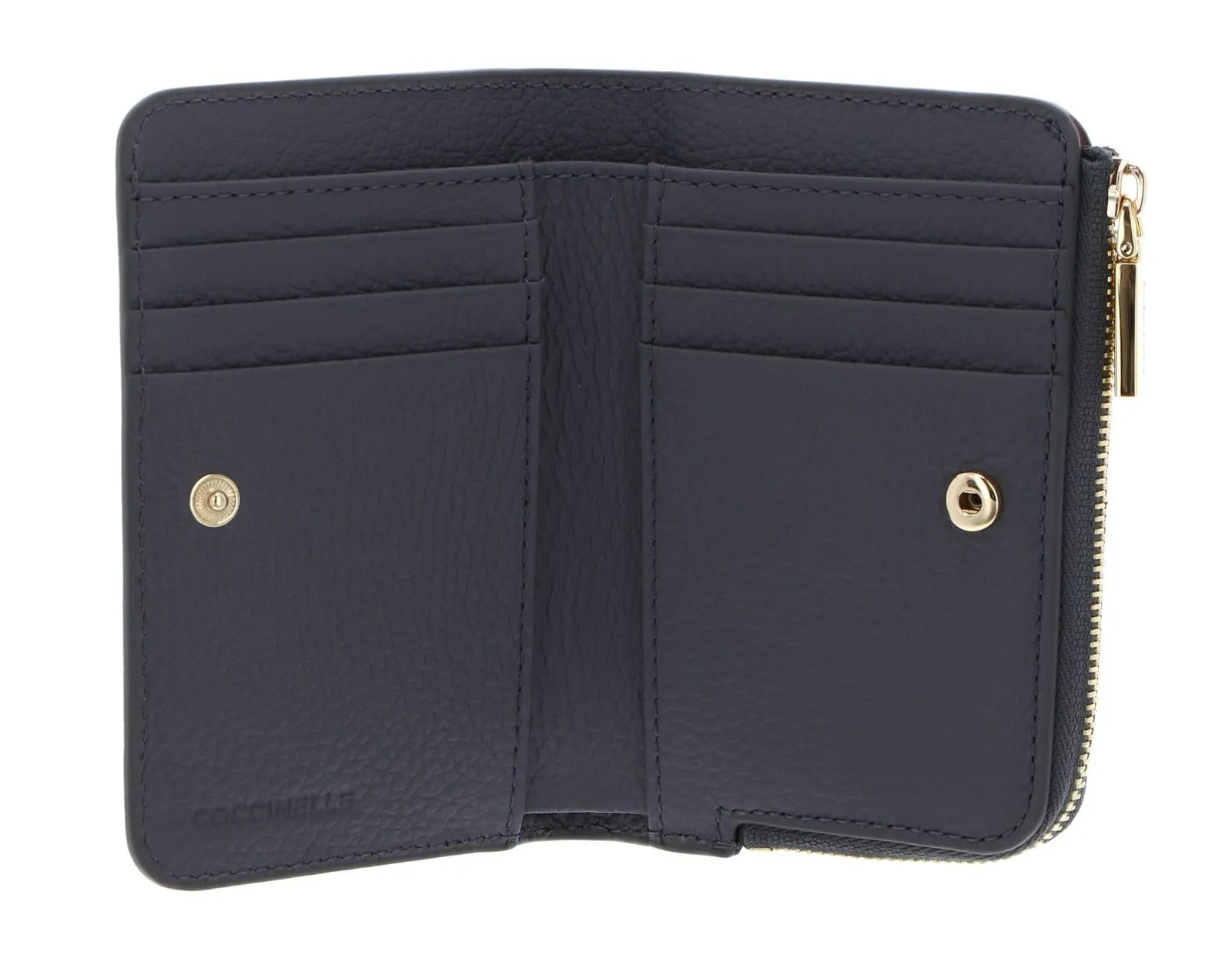 Coccinelle Pelle portafoglio Metallic Soft Wallet Stove grigio cadetto - immagine 2
