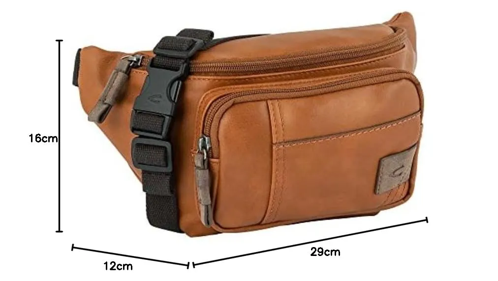 camel active Borse, Laos, Herren, Gürteltasche, Cognac, 29 x 11 x 16, Borsetta (Denim Size) - immagine 5