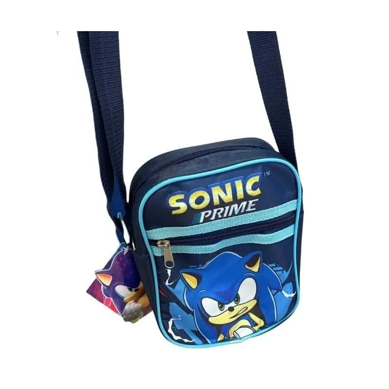 Borsello Bambino Marsupio Tracolla Ragazzo Spalla Regolabile Marsupio Viaggio Sportivo Tempo Libero Gadget per SONIC - immagine 2