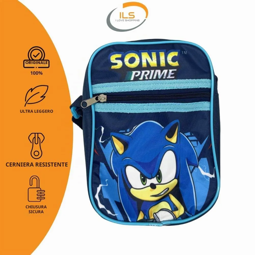 Borsello Bambino Marsupio Tracolla Ragazzo Spalla Regolabile Marsupio Viaggio Sportivo Tempo Libero Gadget per SONIC - immagine 6
