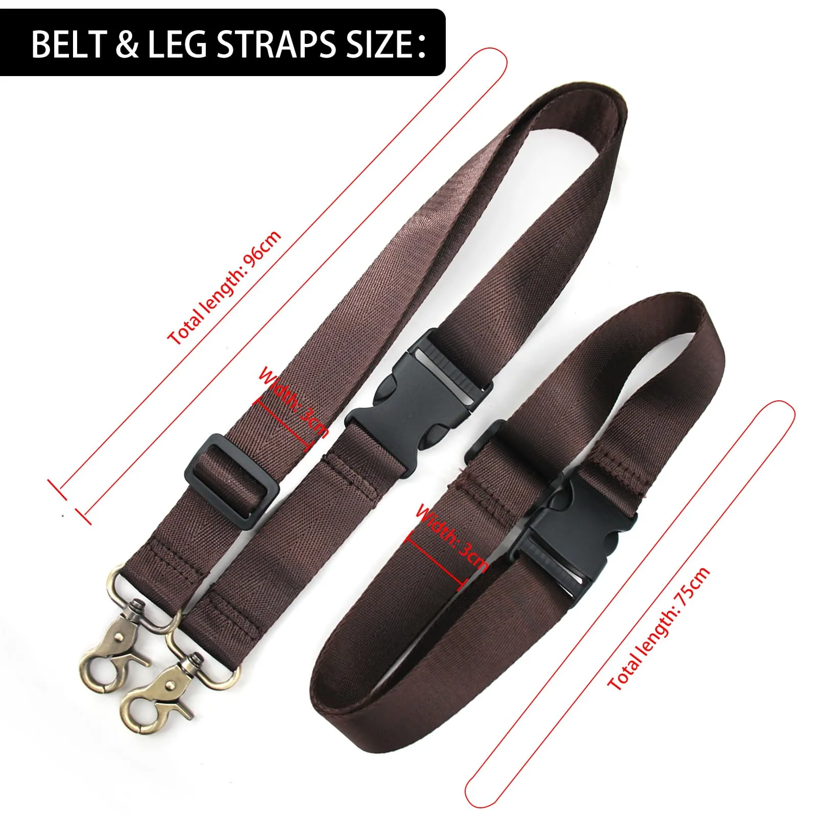 Boshiho Borsa da uomo in vera pelle – Marsupio da uomo, per moto, marrone scuro, grande pelle da uomo, borsa da gamba esterna, borsa da viaggio, marsupio da trekking, arrampicata, marrone, alla moda - immagine 4