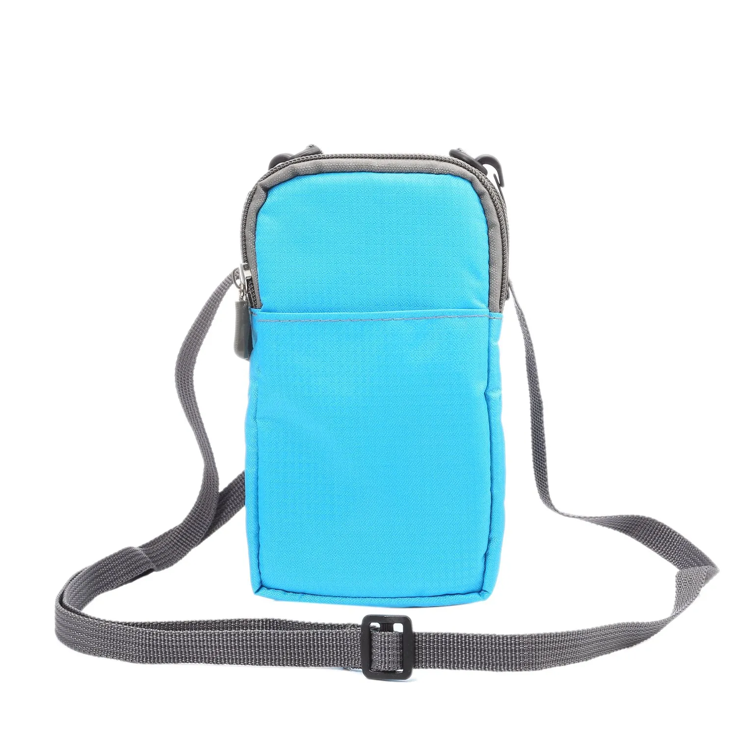 Sacchetto Clip da Cintura per Cellulare, Borsa Cellulare Tracolla Nero, Zipper Borsello Fondina Cellulare Cintura Uomo Borse Messenger Marsupio Borse Mano da Portafoglio con Tracolla Regolabile - immagine 5