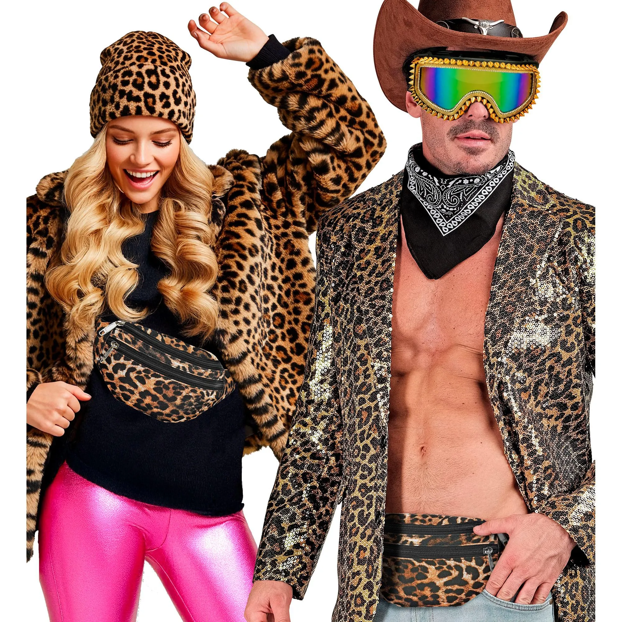 W WIDMANN MILANO Party Fashion - Marsupio con motivo leopardato - immagine 3