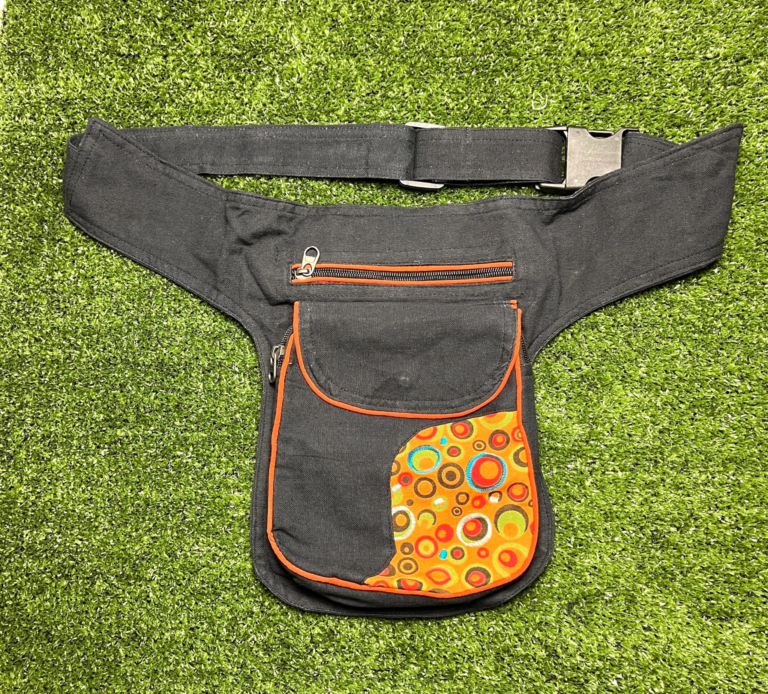 Marsupio in tessuto laterale hippie, 25x4x18 cm - immagine 7