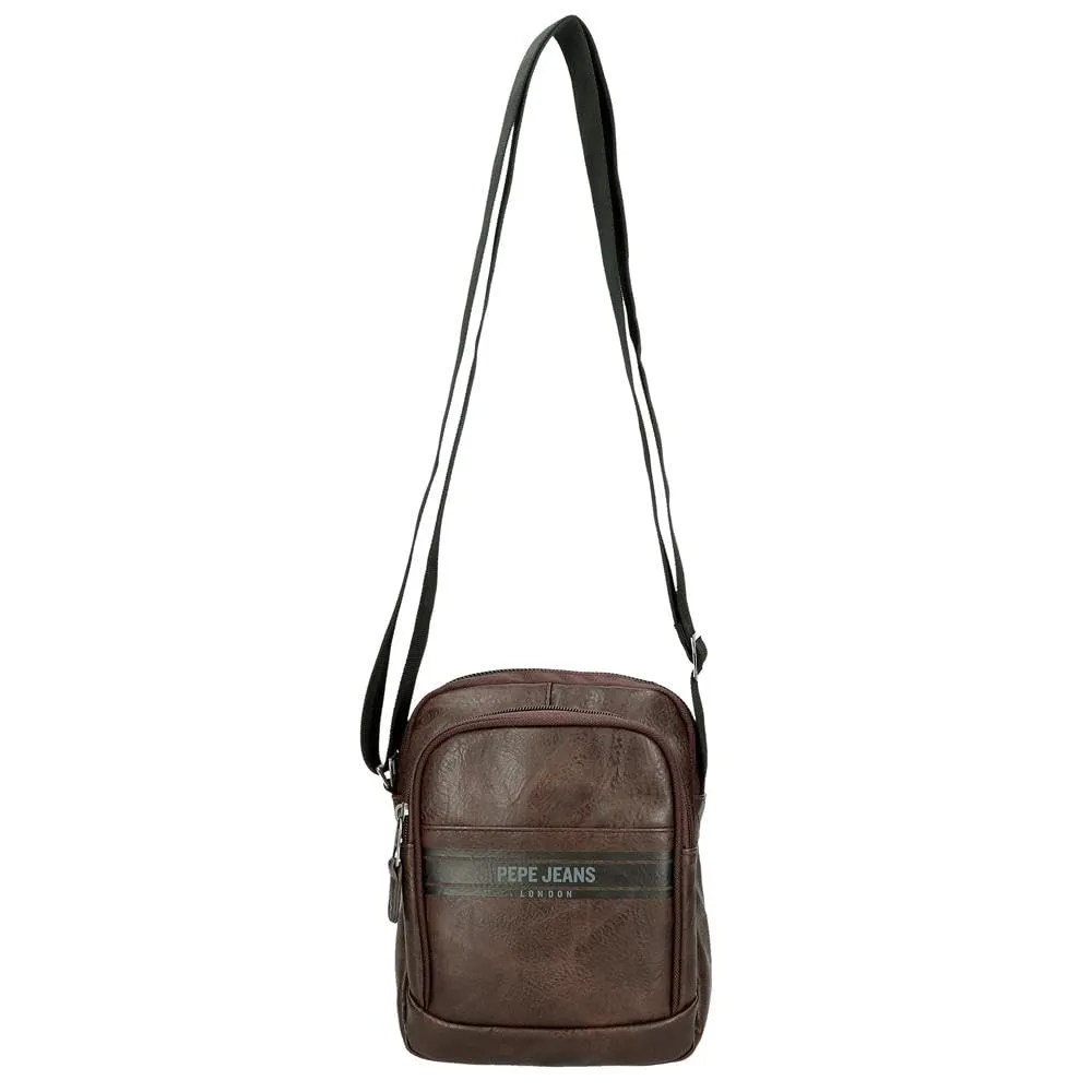 Pepe Jeans Horley - Borsa messenger da uomo, marrone, Taglia unica, Borsa a tracolla a due scomparti - immagine 8