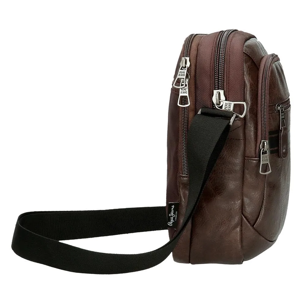 Pepe Jeans Horley - Borsa messenger da uomo, marrone, Taglia unica, Tracolla portatile - immagine 2