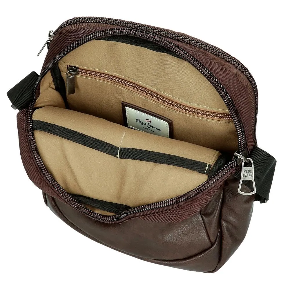 Pepe Jeans Horley - Borsa messenger da uomo, marrone, Taglia unica, Tracolla portatile - immagine 5