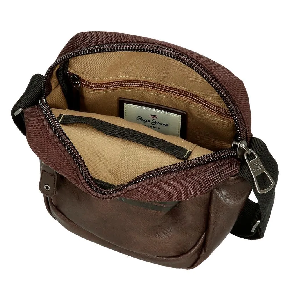 Pepe Jeans Horley - Borsa messenger da uomo, marrone, Taglia unica, Tracolla - immagine 4