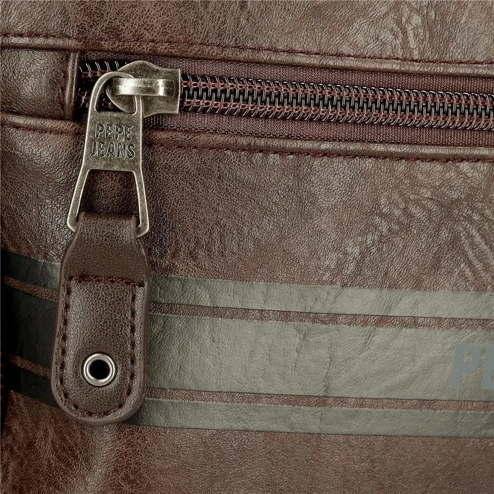 Pepe Jeans Horley - Borsa messenger da uomo, marrone, Taglia unica, Tracolla - immagine 7