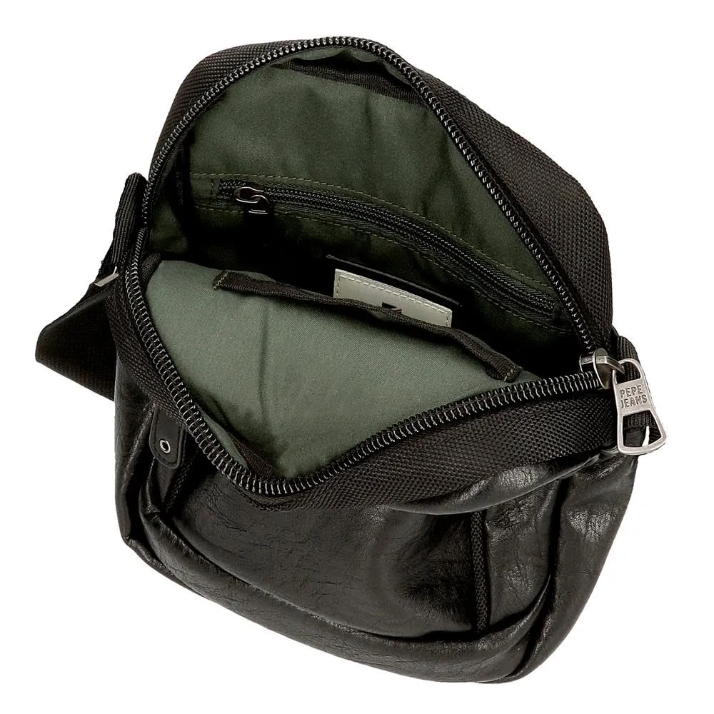 Pepe Jeans Horley - Borsa messenger da uomo, Nero, Taglia unica, Borsa a tracolla a due scomparti - immagine 4