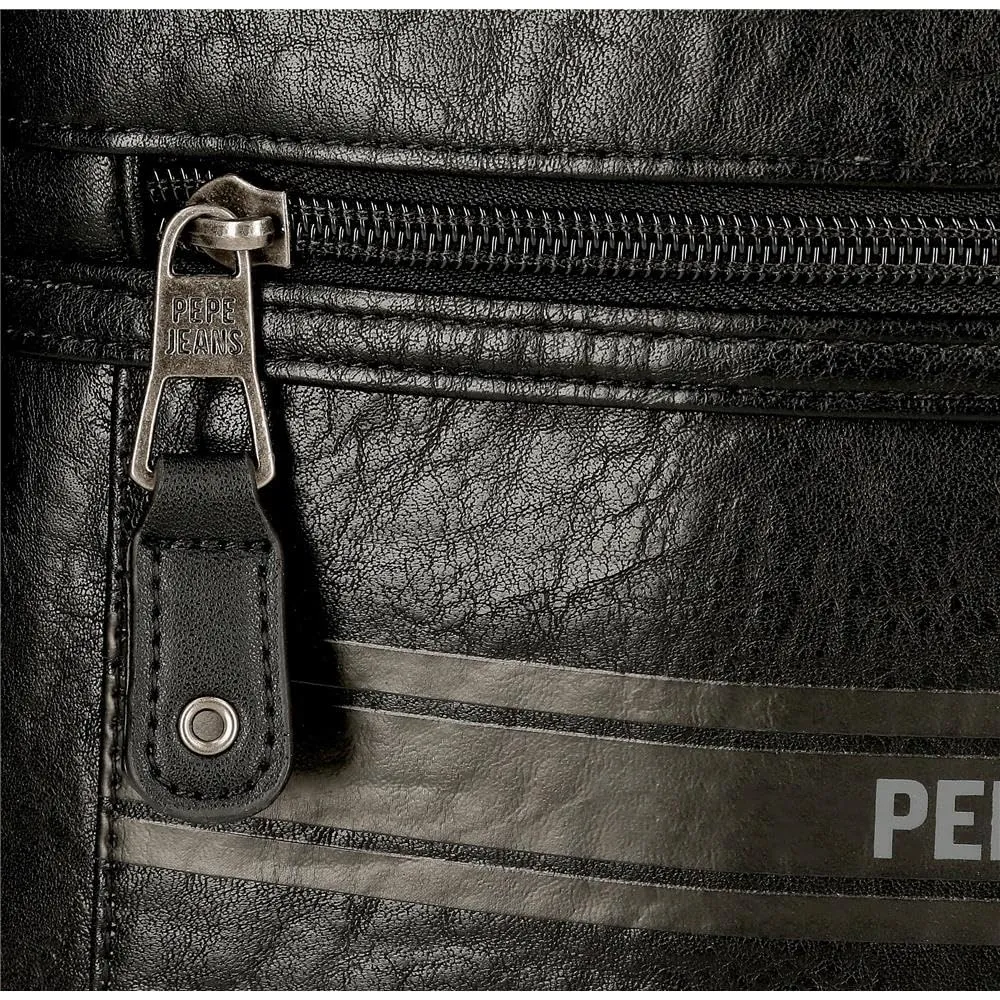 Pepe Jeans Horley - Borsa messenger da uomo, Nero, Taglia unica, Borsa a tracolla a due scomparti - immagine 7