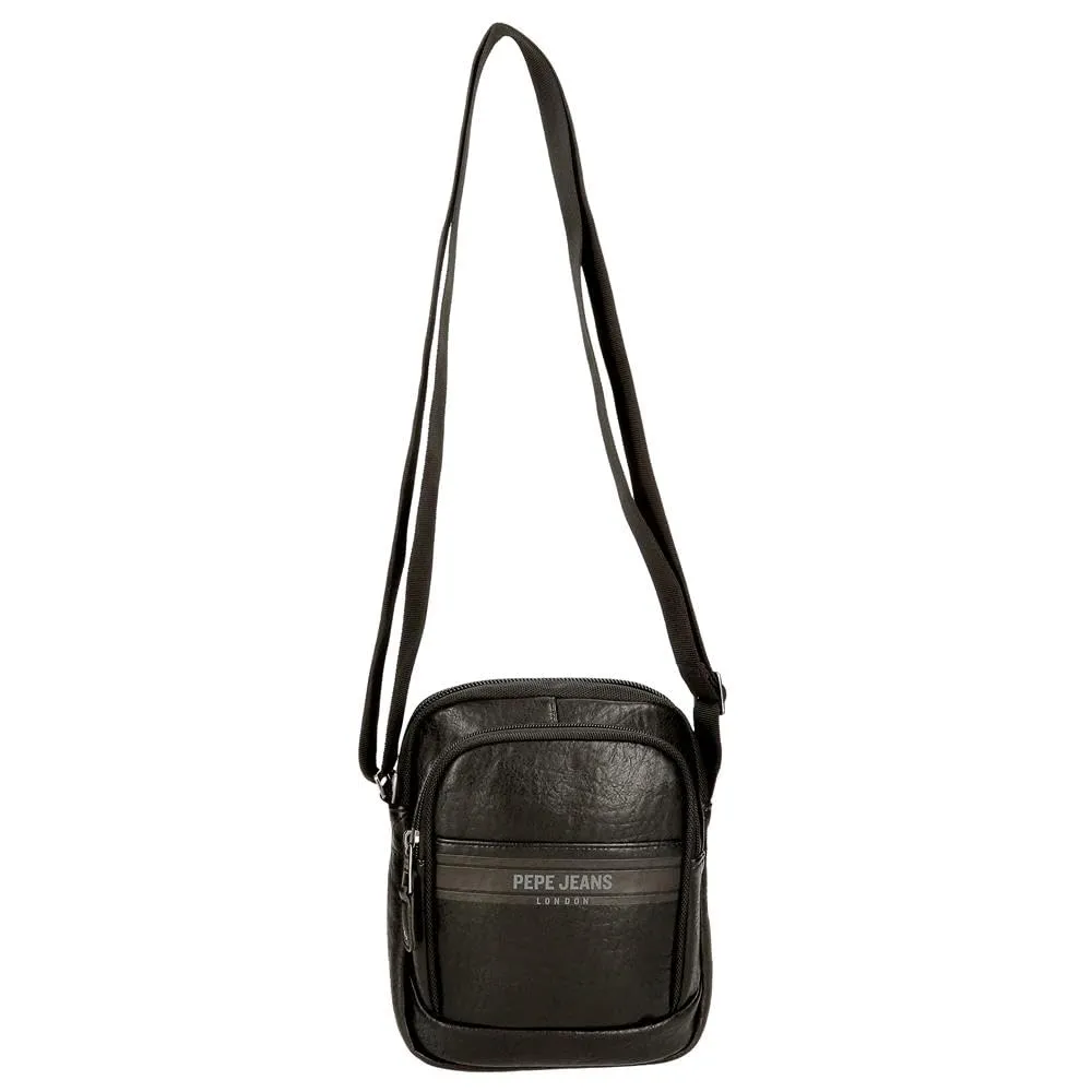 Pepe Jeans Horley - Borsa messenger da uomo, Nero, Taglia unica, Borsa a tracolla a due scomparti - immagine 8
