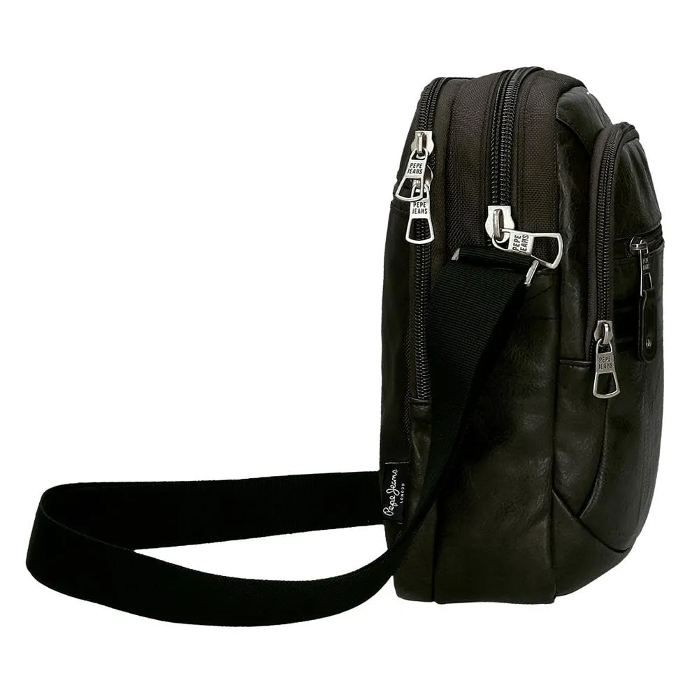Pepe Jeans Horley - Borsa messenger da uomo, Nero, Taglia unica, Tracolla portatile - immagine 2