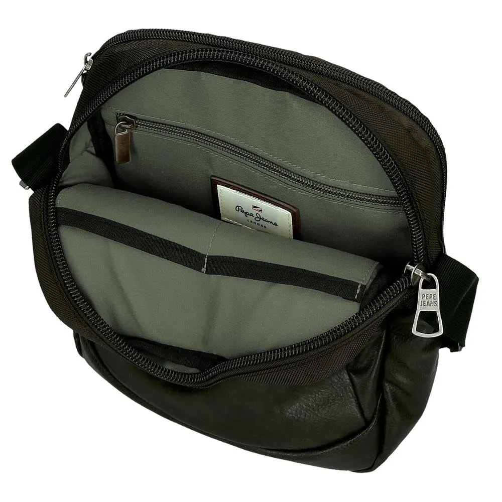 Pepe Jeans Horley - Borsa messenger da uomo, Nero, Taglia unica, Tracolla portatile - immagine 5