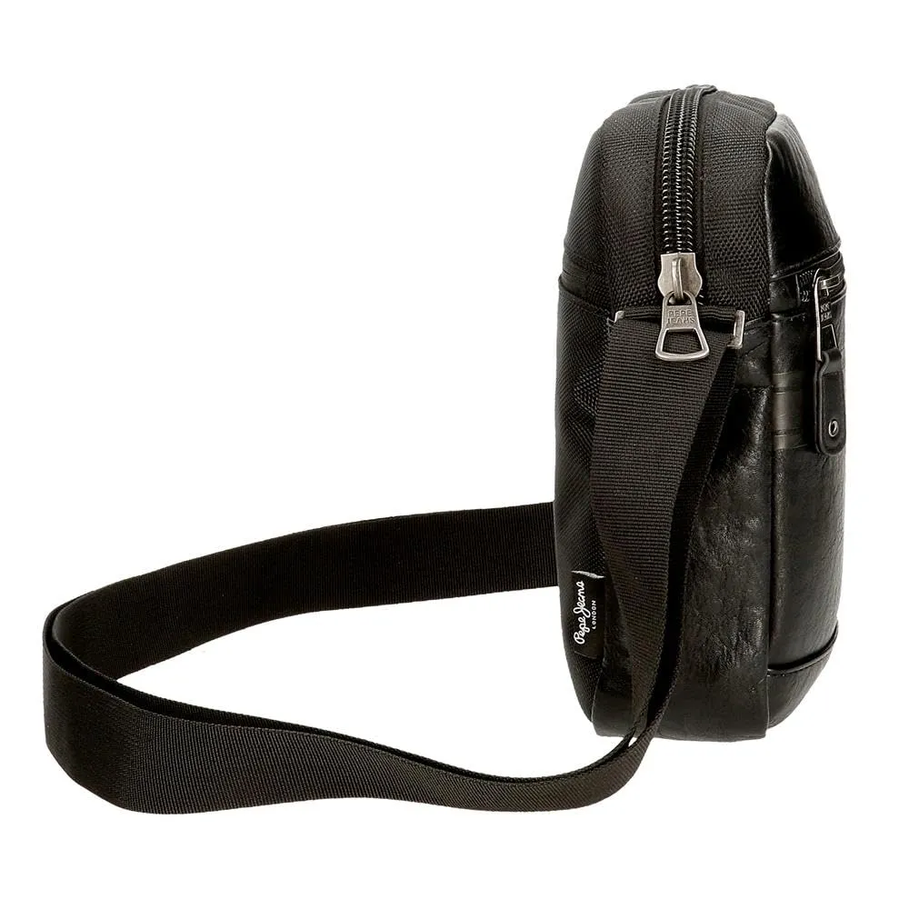 Pepe Jeans Horley - Borsa messenger da uomo, Nero, Taglia unica, Tracolla - immagine 2