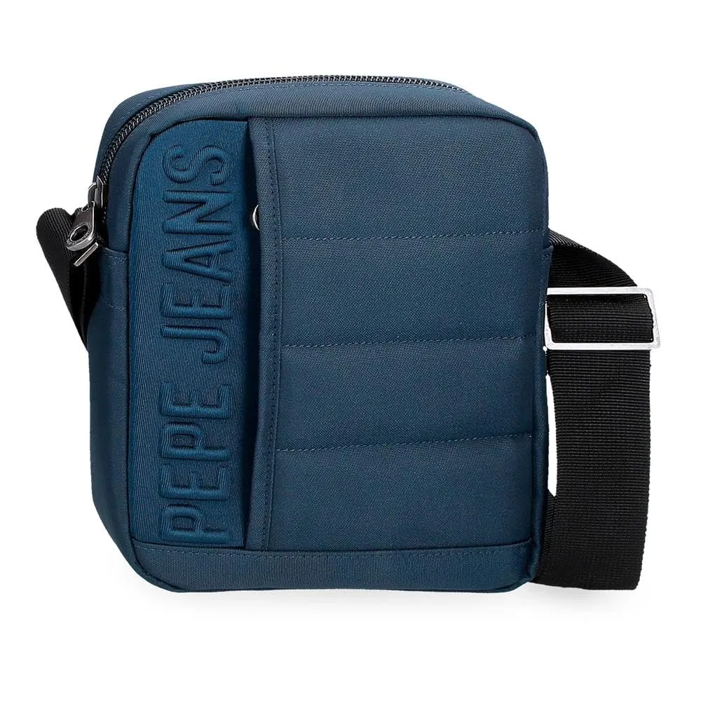 Pepe Jeans Ancor Borsa a tracolla media blu 17 x 22 x 6 cm Poliestere by Joumma Bags by Joumma Bags, blu, Tracolla media - immagine 1