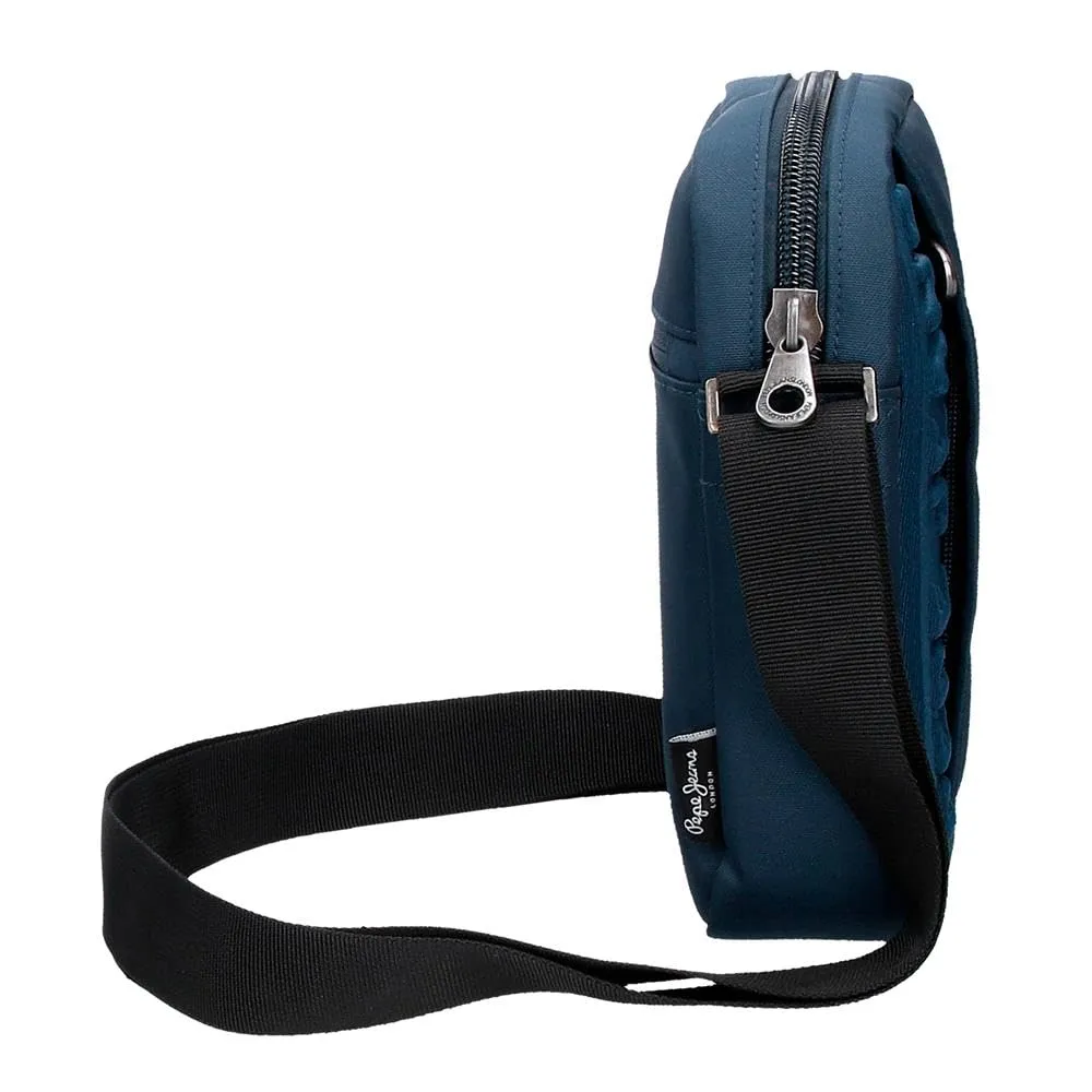 Pepe Jeans Ancor Borsa a tracolla media blu 17 x 22 x 6 cm Poliestere by Joumma Bags by Joumma Bags, blu, Tracolla media - immagine 2