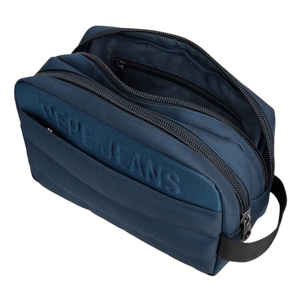 Pepe Jeans Ancor, beauty case, tracolla, perfetto per organizzare, vari scomparti. Joumma Bags, blu, Trousse - immagine 5