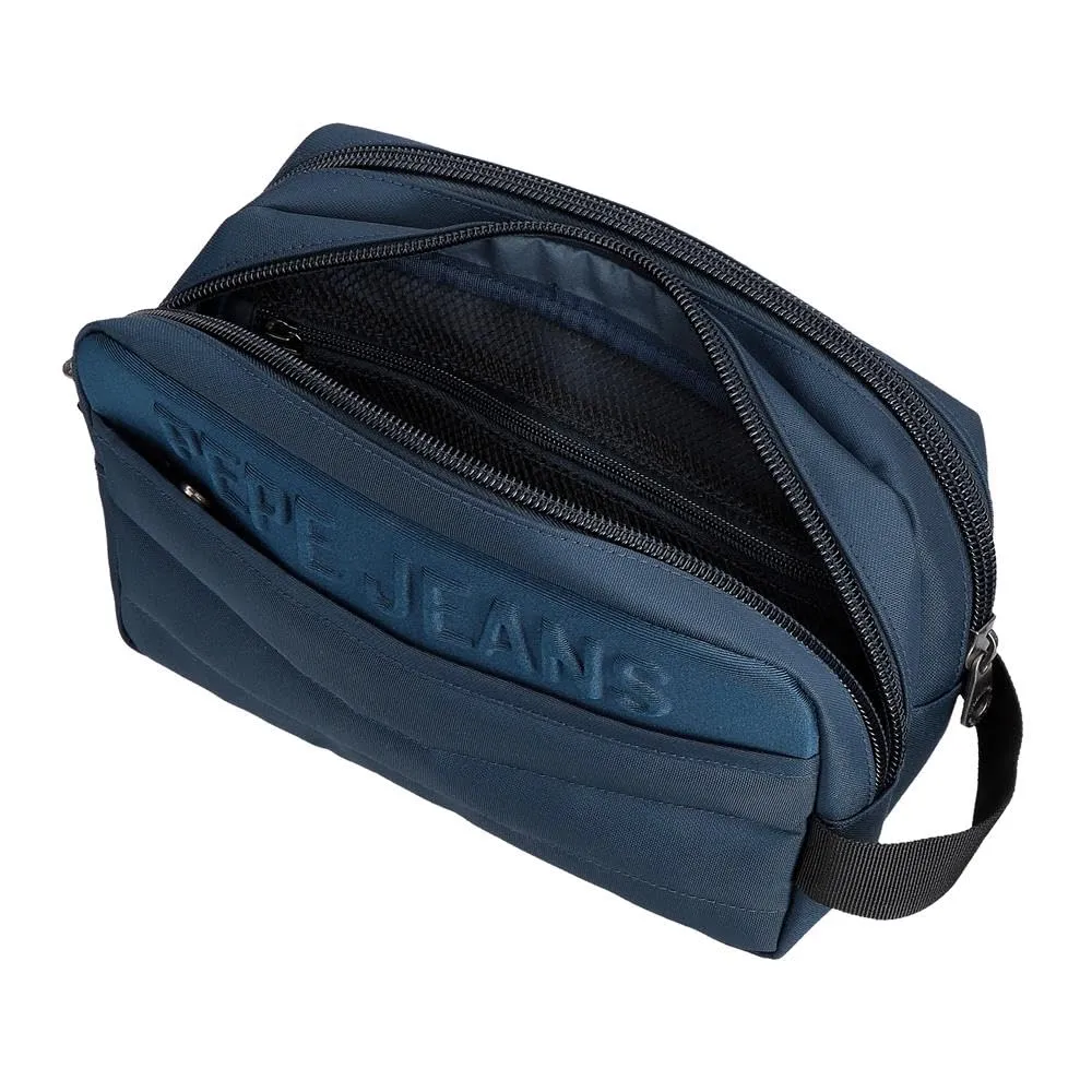 Pepe Jeans Ancor, beauty case, tracolla, perfetto per organizzare, vari scomparti. Joumma Bags, blu, Trousse - immagine 6