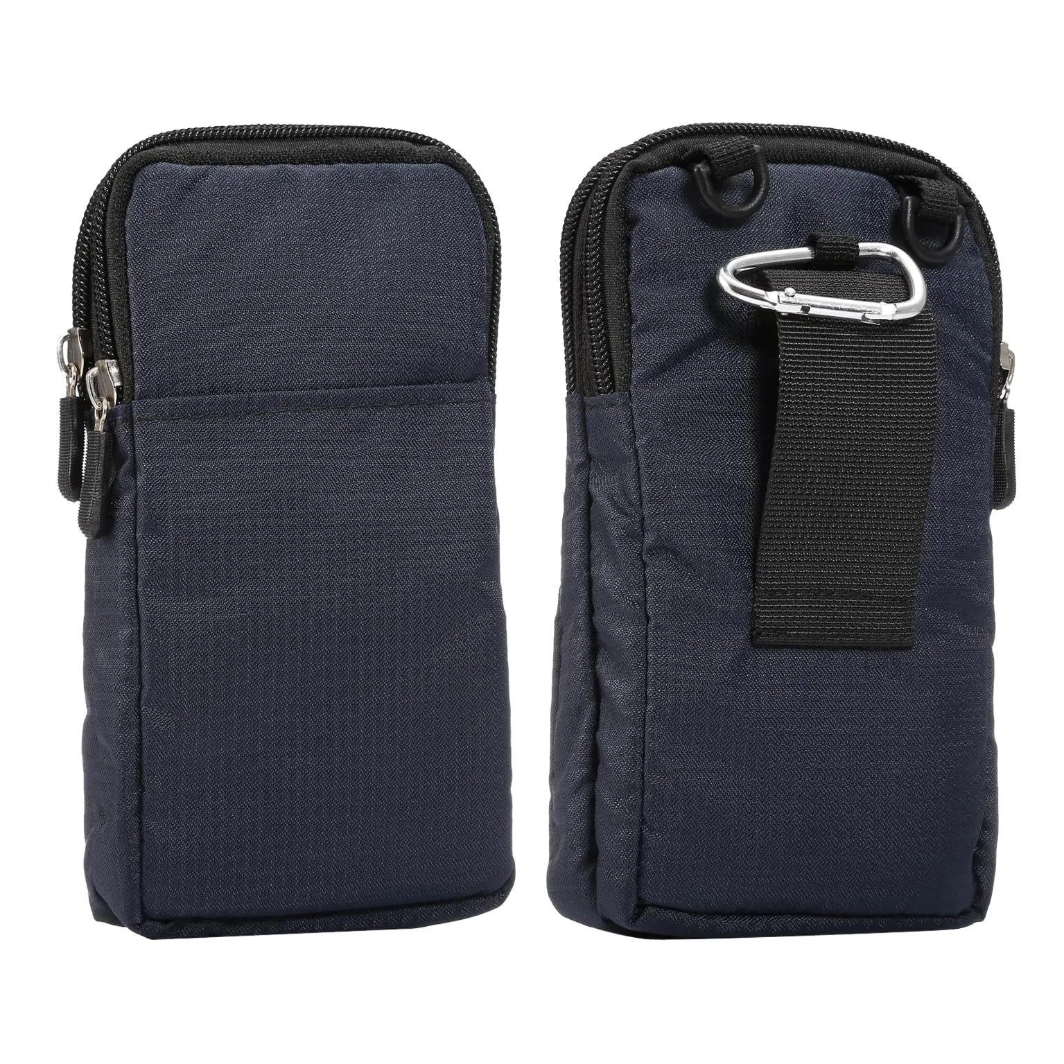 Pochette e Tracolla per Telefono Uomo, Custodia da Cintura Smartphone Verticale, Universale Borsello da Uomo Sacchetto con Clip Cintura Viaggio Pochette Borsa Tracolla con Cerniera Portamonete - immagine 1