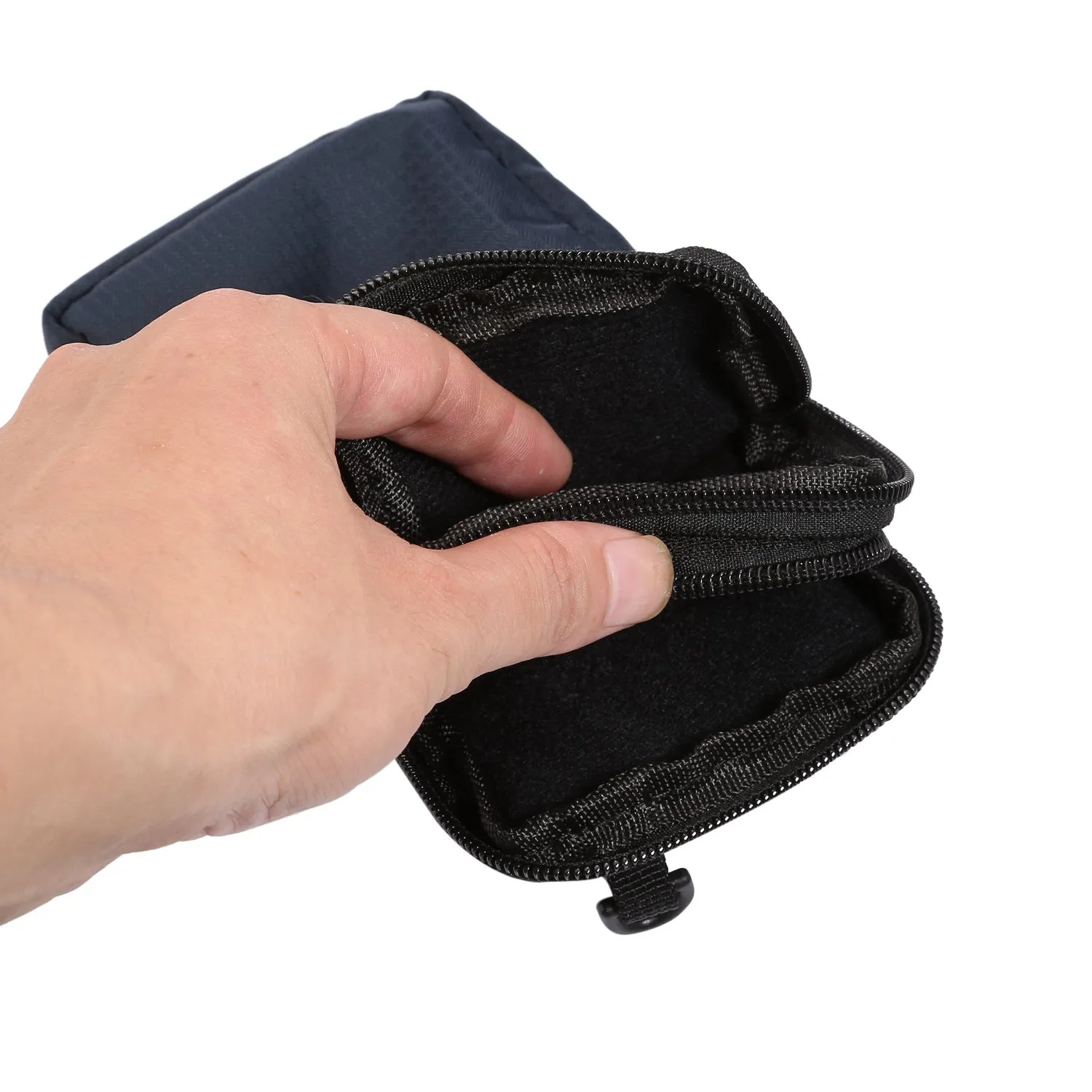 Pochette e Tracolla per Telefono Uomo, Custodia da Cintura Smartphone Verticale, Universale Borsello da Uomo Sacchetto con Clip Cintura Viaggio Pochette Borsa Tracolla con Cerniera Portamonete - immagine 4