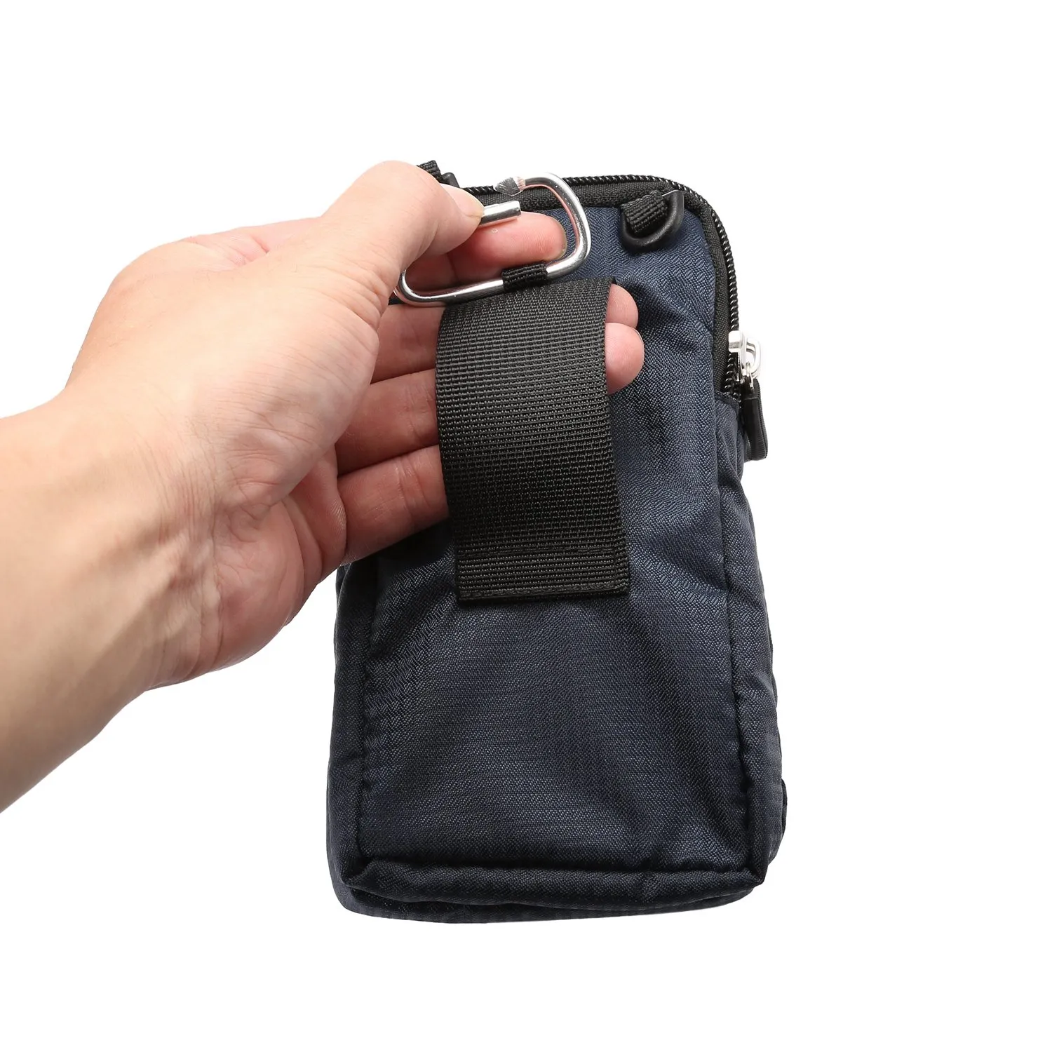 Pochette e Tracolla per Telefono Uomo, Custodia da Cintura Smartphone Verticale, Universale Borsello da Uomo Sacchetto con Clip Cintura Viaggio Pochette Borsa Tracolla con Cerniera Portamonete - immagine 7