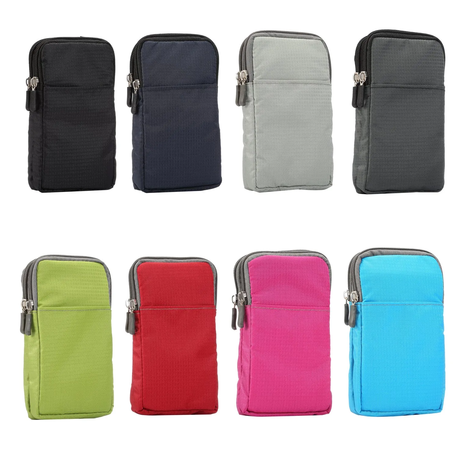 Pochette e Tracolla per Telefono Uomo, Custodia da Cintura Smartphone Verticale, Universale Borsello da Uomo Sacchetto con Clip Cintura Viaggio Pochette Borsa Tracolla con Cerniera Portamonete - immagine 8