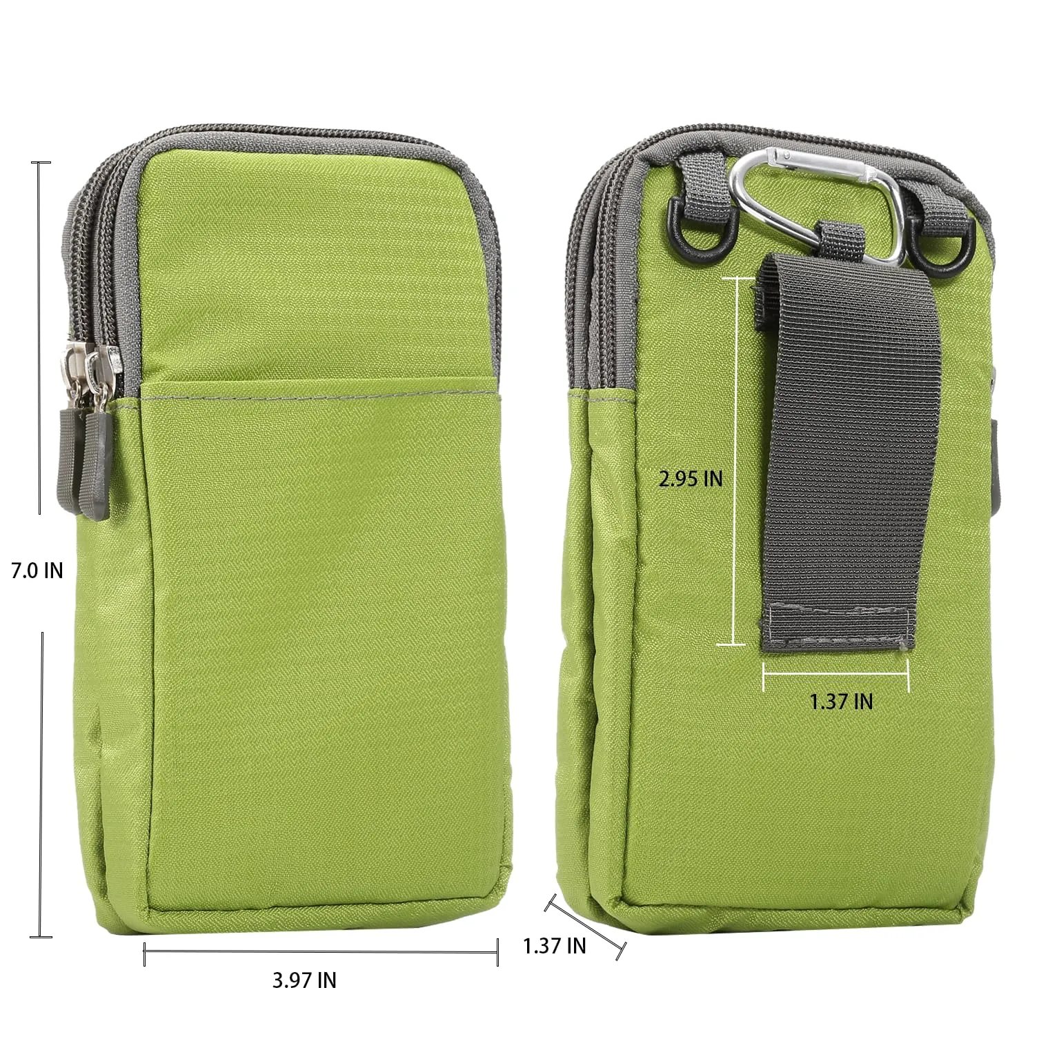 Borsetta Porta Cellulare Tracolla, Custodia Telefono Cintura Uomo, Universale Borsa Tracolla Marsupio da Cintura Portafoglio Borsello Viaggio Sacchetto Porta Cellulare uomo Borse Messenger Smartphone - immagine 2