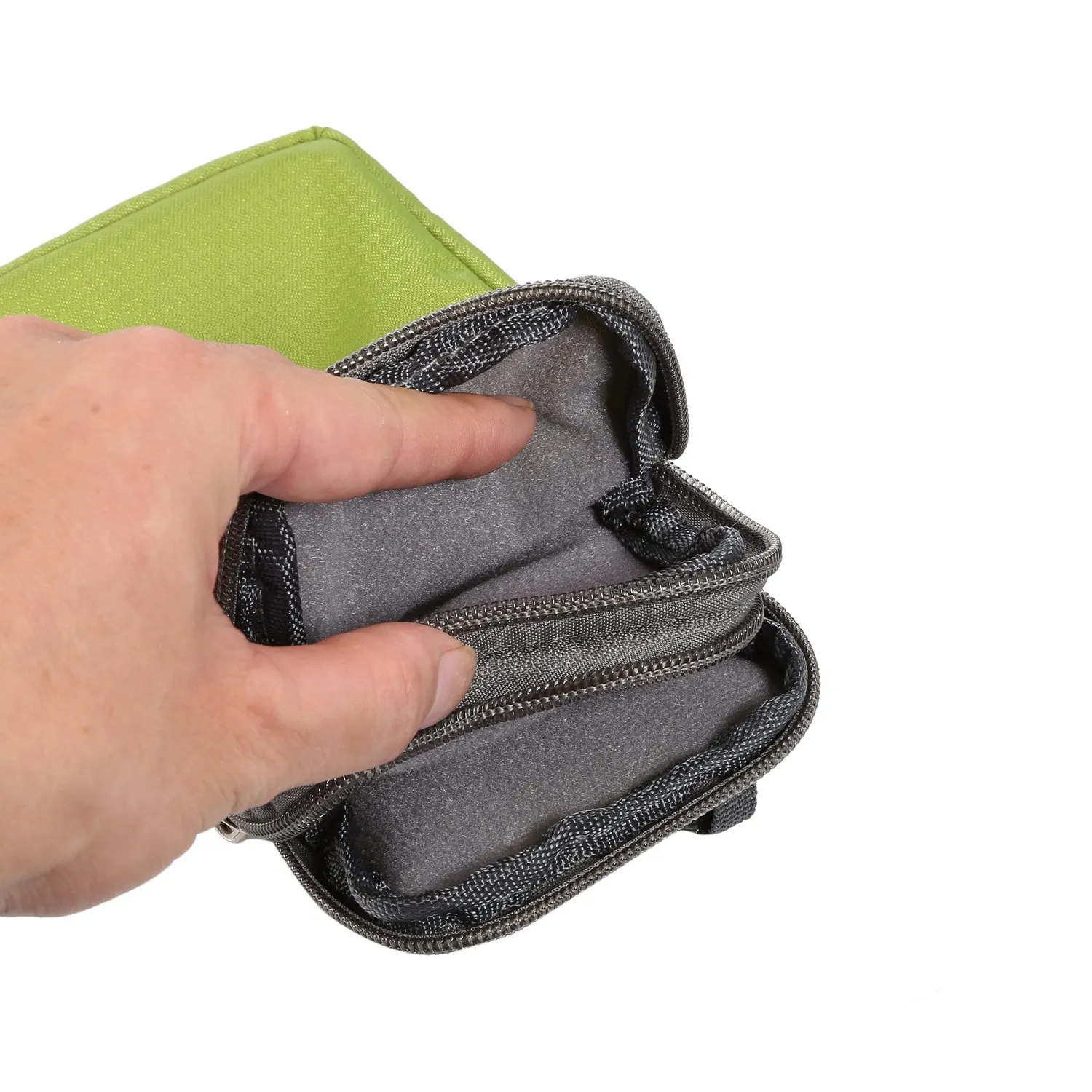 Borsetta Porta Cellulare Tracolla, Custodia Telefono Cintura Uomo, Universale Borsa Tracolla Marsupio da Cintura Portafoglio Borsello Viaggio Sacchetto Porta Cellulare uomo Borse Messenger Smartphone - immagine 4