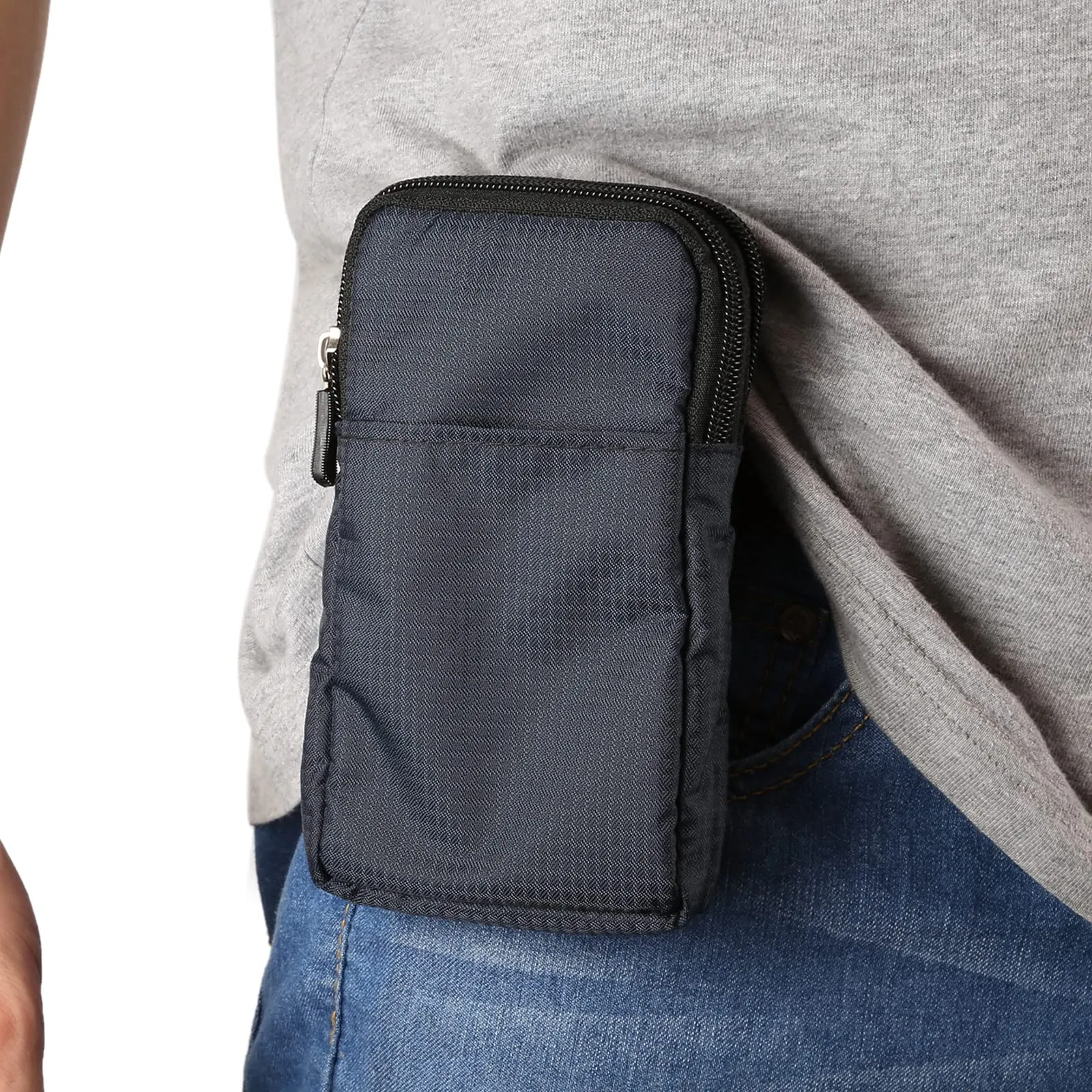 Borsa Cellulare Tracolla Uomo, Pochette Porta Cellulare, Piccola Custodia a Spalla Cellulare Borse Messenger Porta Telefono da Cintura Fondina Custodia Viaggio Crossbody Bag Borsello Portafoglio - immagine 3