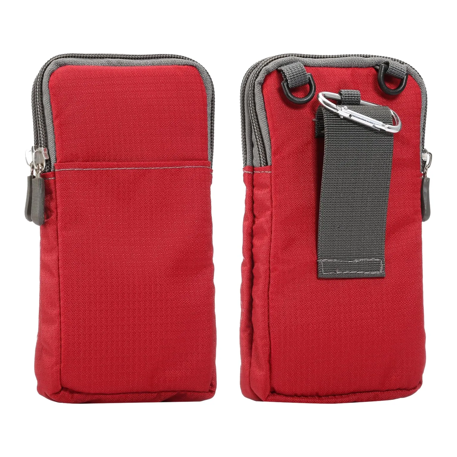 Sacchetto Tracolla per Cellulare Uomo, Borse Messenger Cellulare, 6.9" Piccole Verticali Borsello per Cellulare Clip da Cintura Borsa a Mano Marsupio con Moschettone e Passante per Cintura Portafoglio - immagine 1