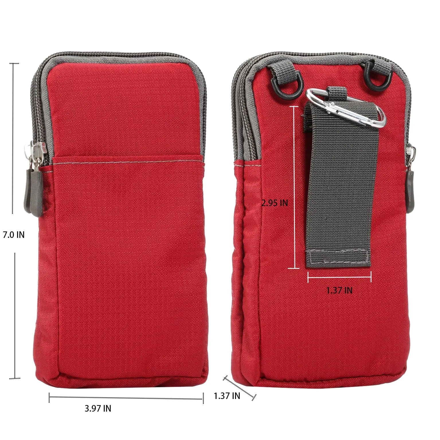 Borsa Clip Cintura per Cellulare Donna, Borsa a Tracolla Telefono Portafoglio, Casual Sacchetto da Cintura Uomo Borse Messenger Borse Spalla Cellulare Borse Mano Portafoglio con Tracolla Regolabile - immagine 2