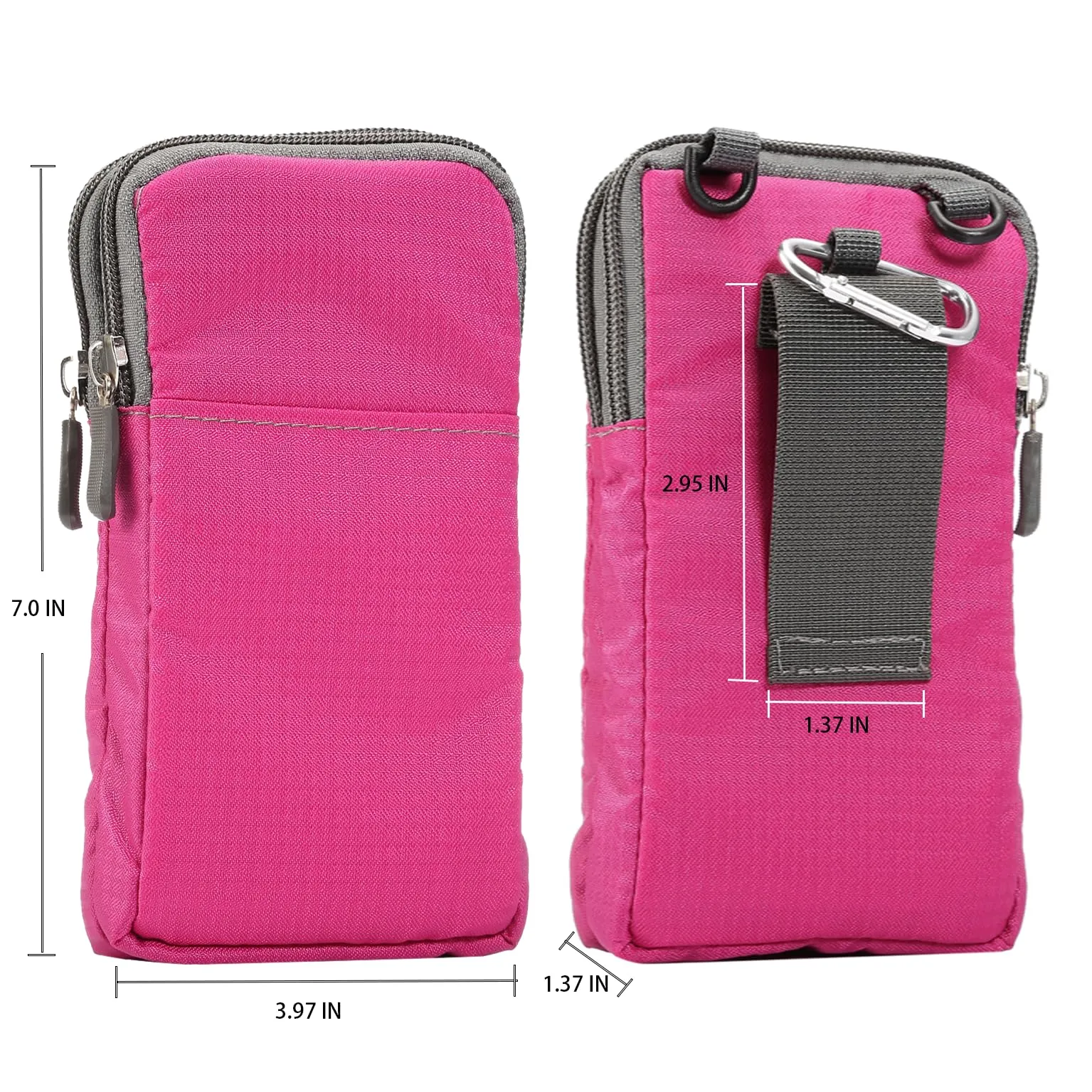 Borsa Telefono Cellulare Tracolla, Sacchetto Clip da Cintura Uomo, Verticale Borsa da Cintura per Telefono Uomo Cellulare Borsa a Mano Viaggio Uomo Smartphone Custodia Crossbody Borsello Portafoglio - immagine 5