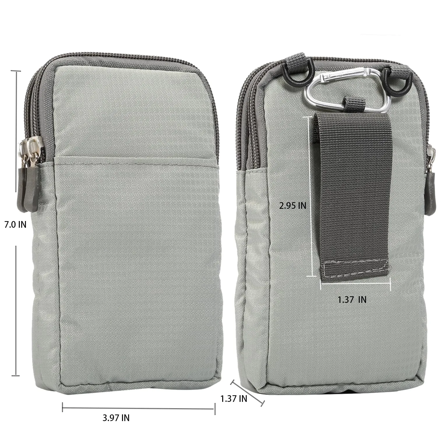 Custodia da Cintura per Cellulare, Uomo Borsa a Tracolla per Cellulare, Sportivo Borse Messenger Cellulare Tracolla da Uomo Smartphone Custodia Borsetta a Spalla Viaggio Crossbody Borsello Portamonete - immagine 2