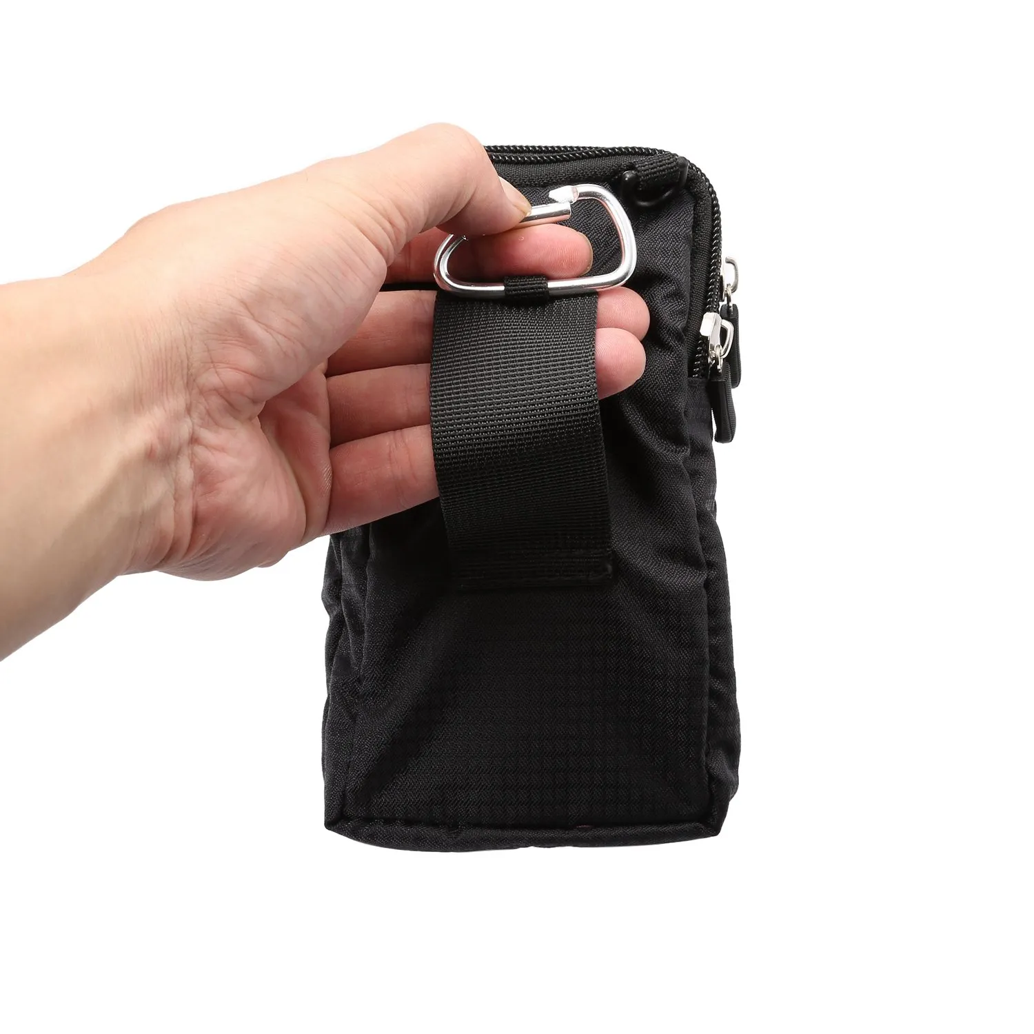 Borse a Tracolla da Uomo Smartphone Nero, Custodia per Clip da Cintura per Cellulare, Smartphone Borsa a Tracolla Marsupio da Cintura Borsello Borsa Mano Portafoglio Outdoor con Tracolla Regolabile - immagine 7