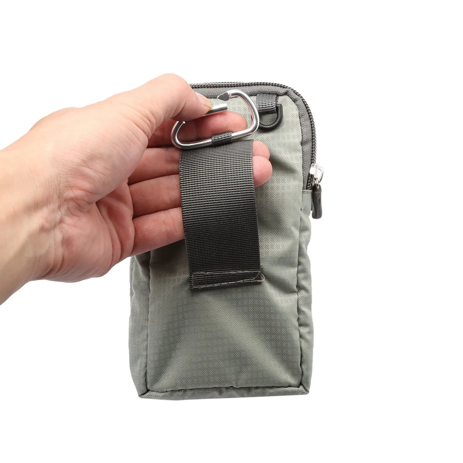 Borsa per Cellulare con Tracolla, Fondina Cintura Telefono Uomo, Multifunzionale Borsetta in Nylon Telefono Sacchetto Clip da Cintura Piccolo Borsa Sacchetto di Crossbody Pochette Wristlet Borsa - immagine 7