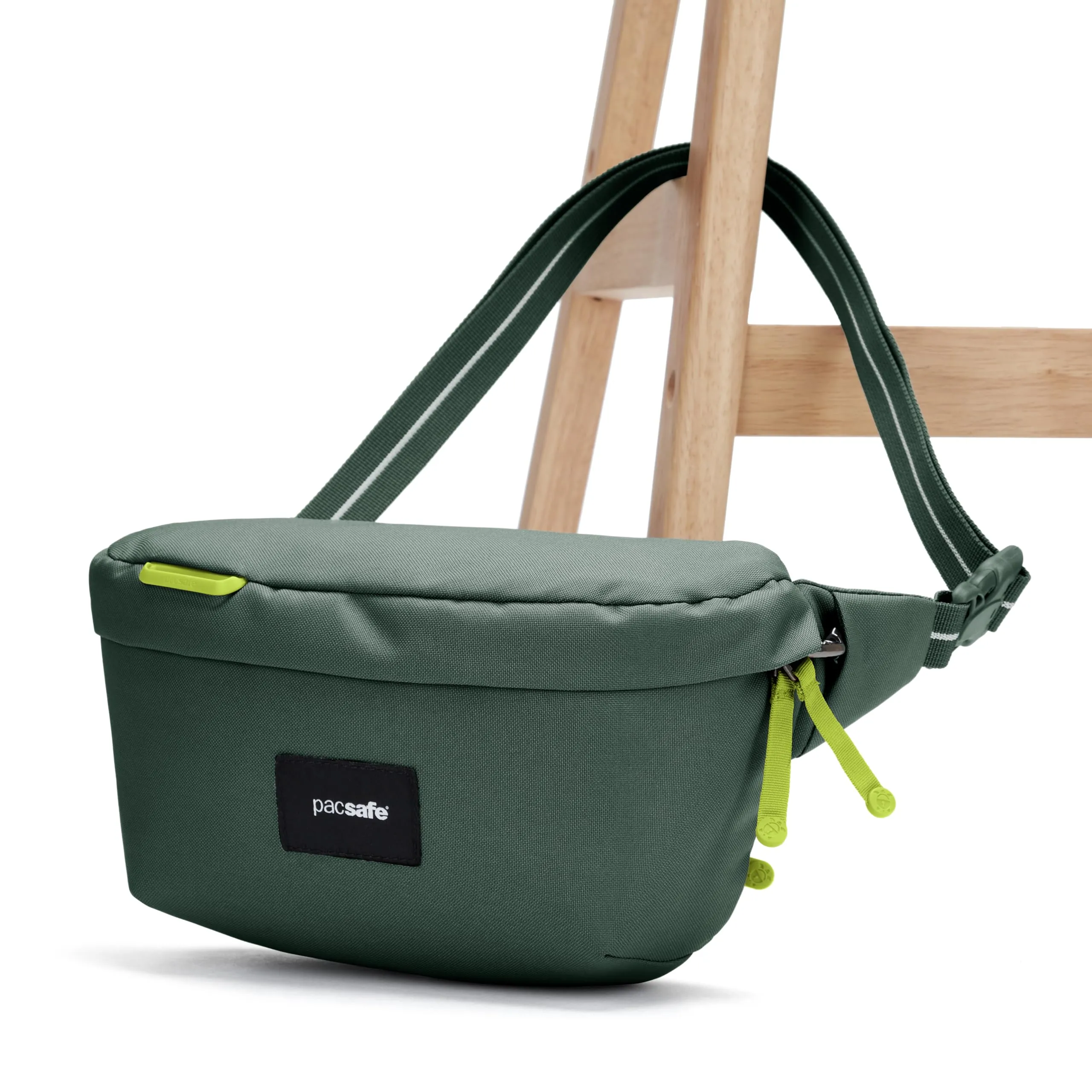 Pacsafe Go Anti Theft Sling Pack - Borsa per il trasporto antifurto, unisex, per adulti, colore: Verde abete - immagine 4
