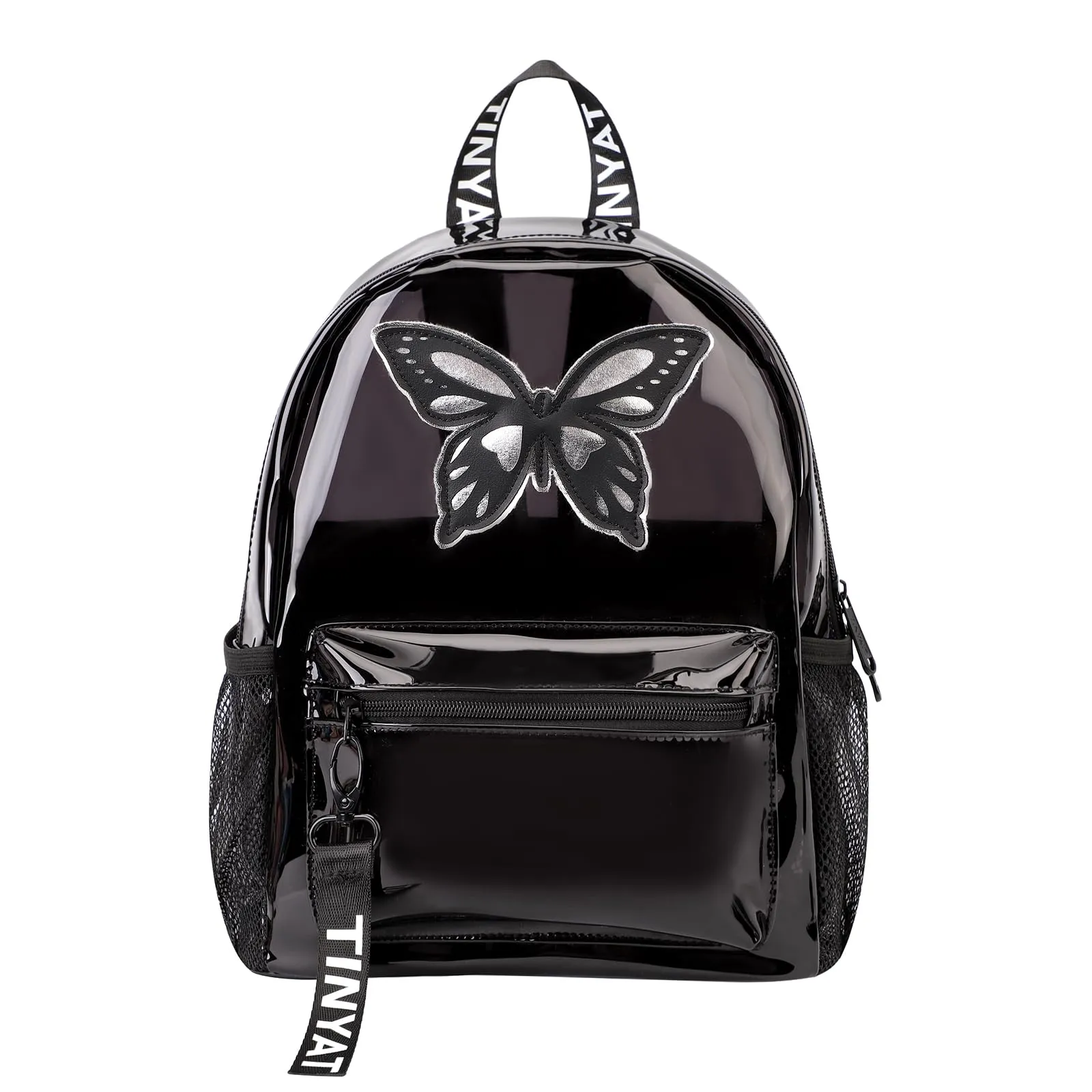 TINYAT Zaino trasparente Zaino da donna trasparente Impermeabile Super PVC Zaino Casual Zaino Moda Donna Shopping Dating Pack, T9051, 13 x 28 x 31 cm - immagine 1