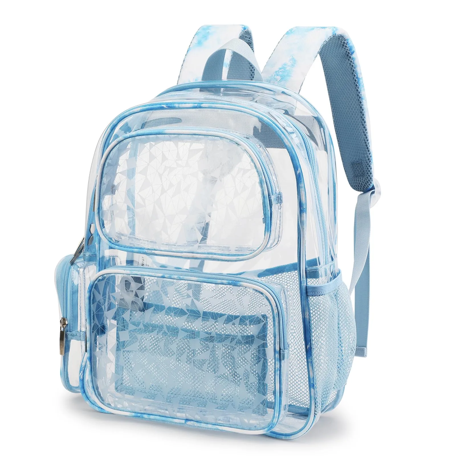 TINYAT Zaino Trasparente Donna Impermeabile Super PVC Casual Fashion, Borsa a Spalla per Shopping e Appuntamenti, T9051 - immagine 8
