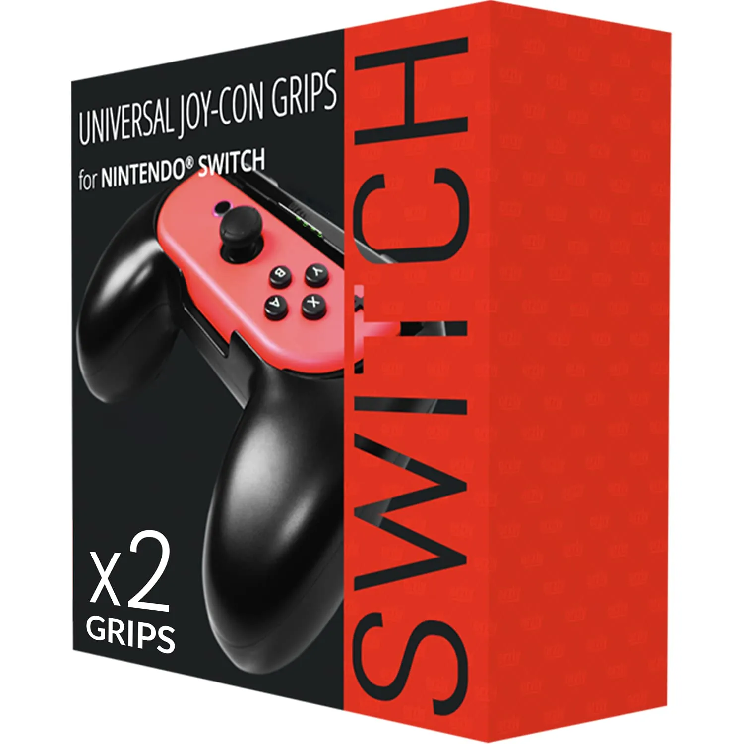Grip Orzly compatibile con i Joy-Con del Nintendo Switch per un Comfort Extra (CONFEZIONE DOPPIA) - 2 Impugnature Universali (1 ROSSA + 1 AZZURRA) per i Joy-Con del Nintendo Switch - immagine 2