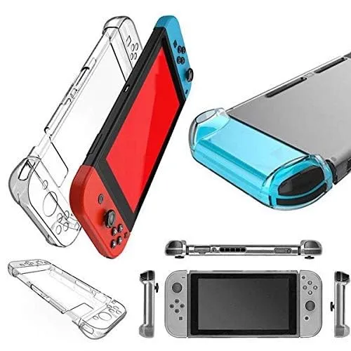 HOUSON Case Cover protettiva per Nintendo Switch, trasparente, antiurto e anti-graffio, adatta per Nintendo Switch - immagine 1