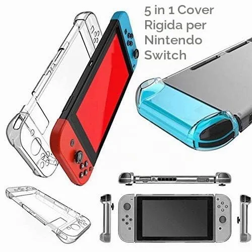 HOUSON Case Cover protettiva per Nintendo Switch, trasparente, antiurto e anti-graffio, adatta per Nintendo Switch - immagine 7