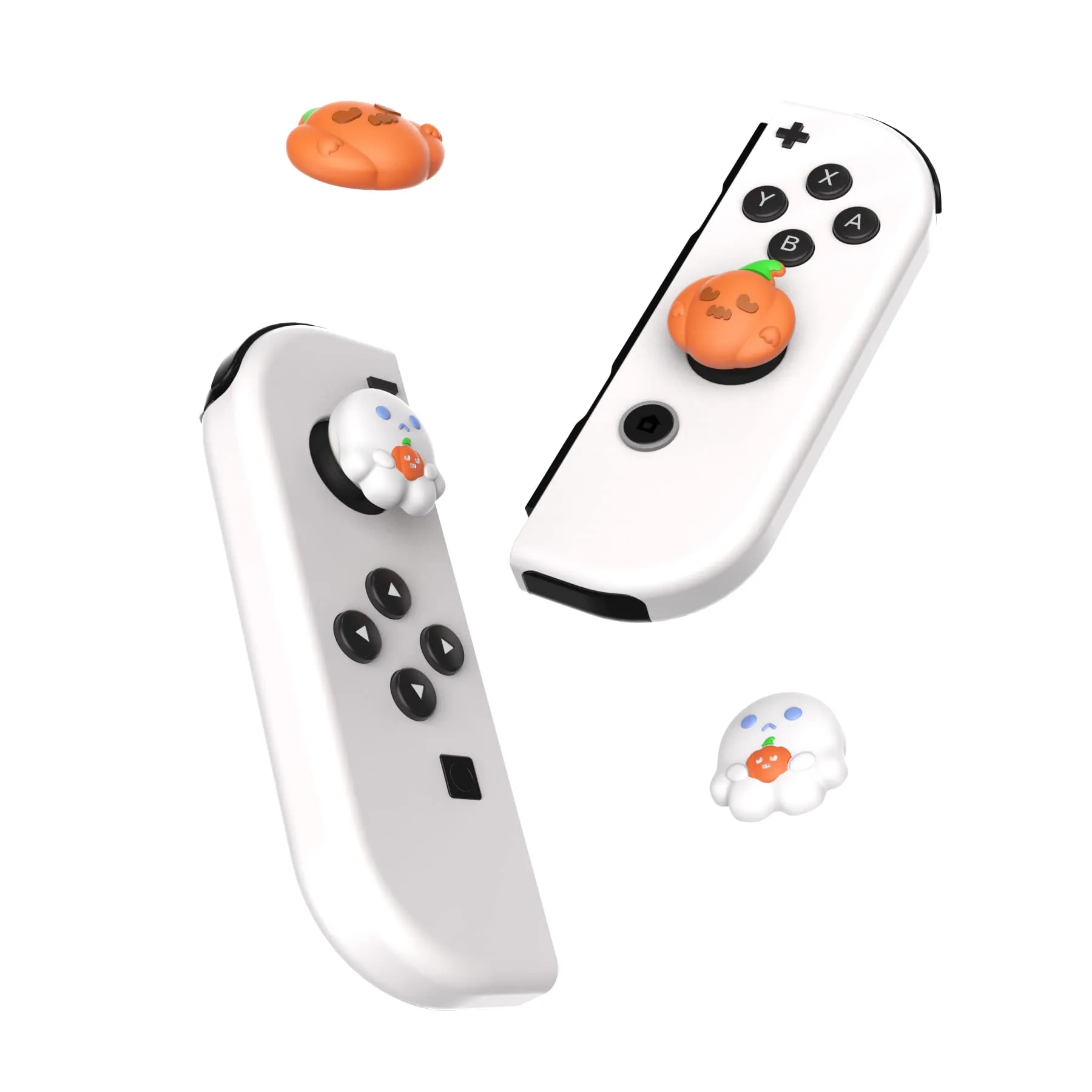 playvital Gommini per Nintendo Switch, Fantasma Spettrale con Zucca - immagine 5