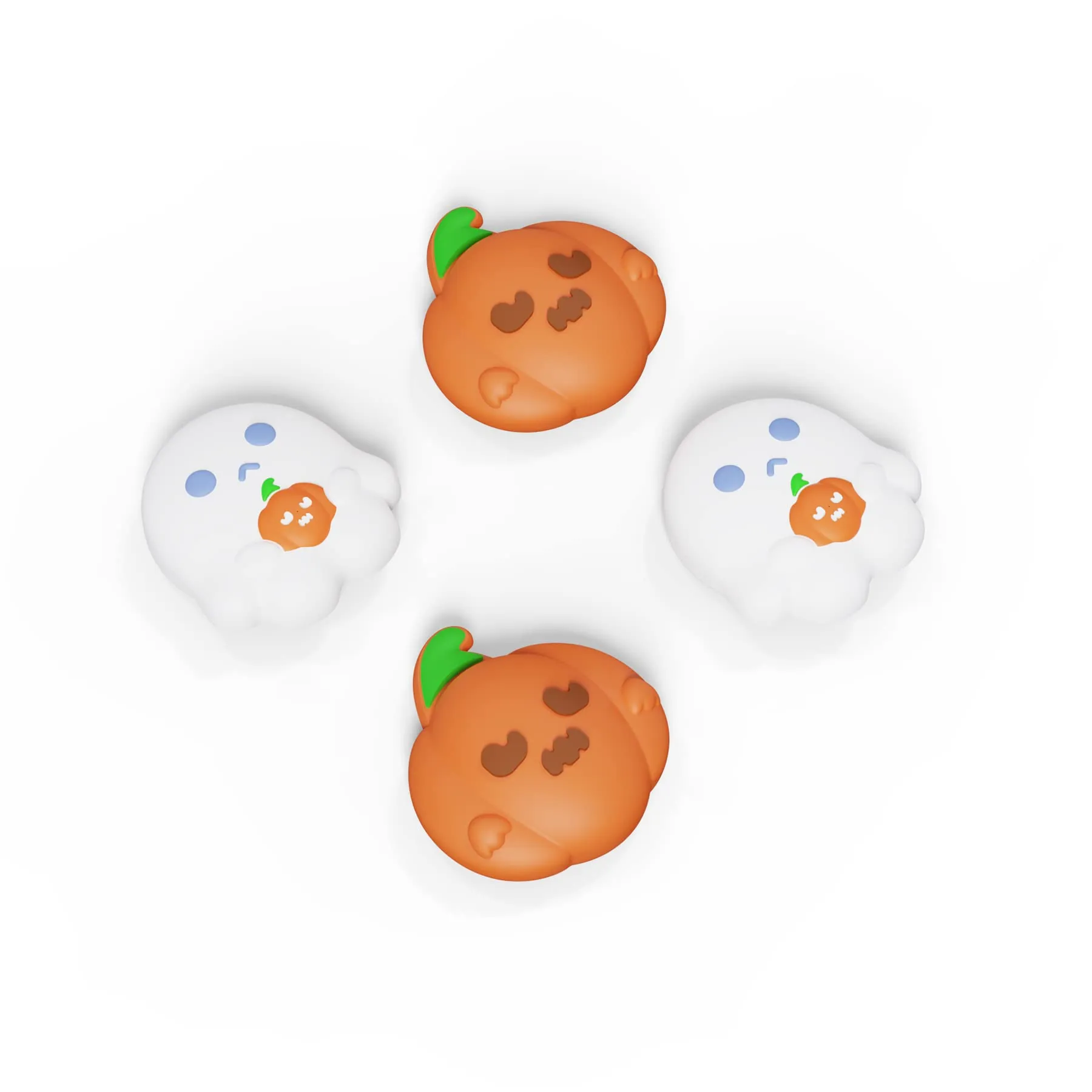 playvital Gommini per Nintendo Switch, Fantasma Spettrale con Zucca - immagine 6